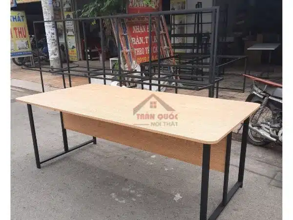 Bàn họp chân sắt 2m4
