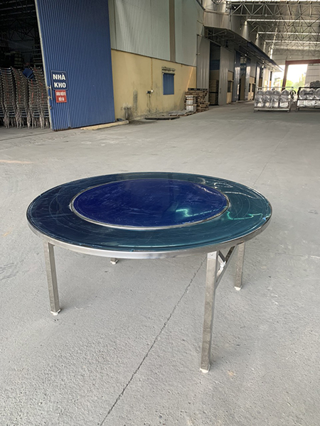 Bàn tròn 1.4m, mặt xoay