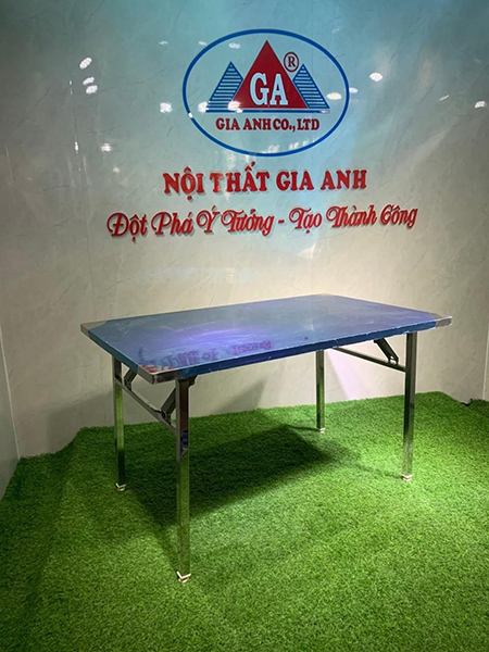 Bàn chữ nhật inox