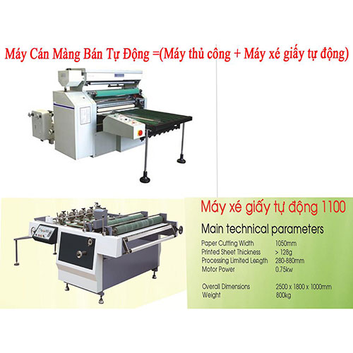 Máy cán màng bán tự động