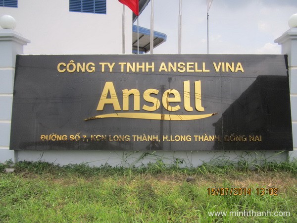 Bảng chữ nổi inox Ansell