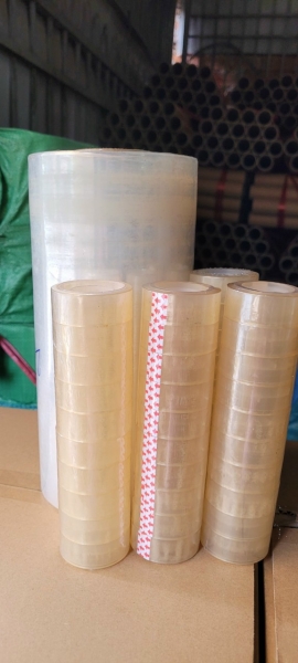 Băng keo trắng đục cuộn lớn