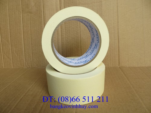 Băng keo giấy 4F8 màu vàng