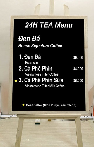 Bảng menu
