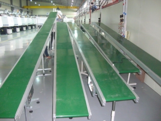 Băng tải cho máy ép nhựa