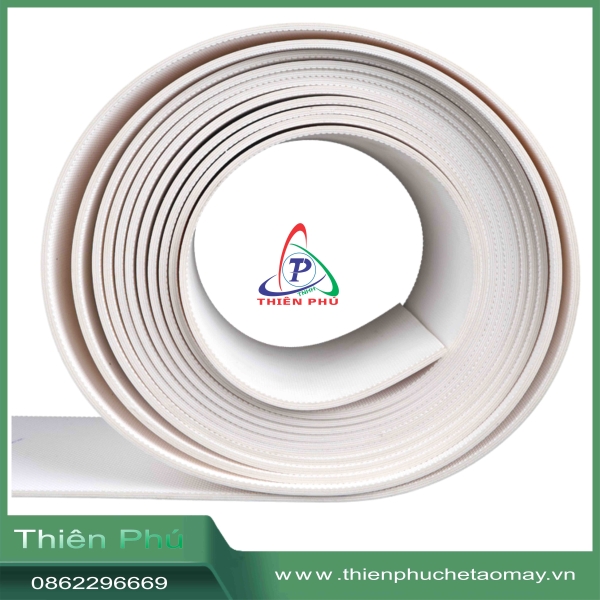 Băng tải PVC màu trắng 3mm