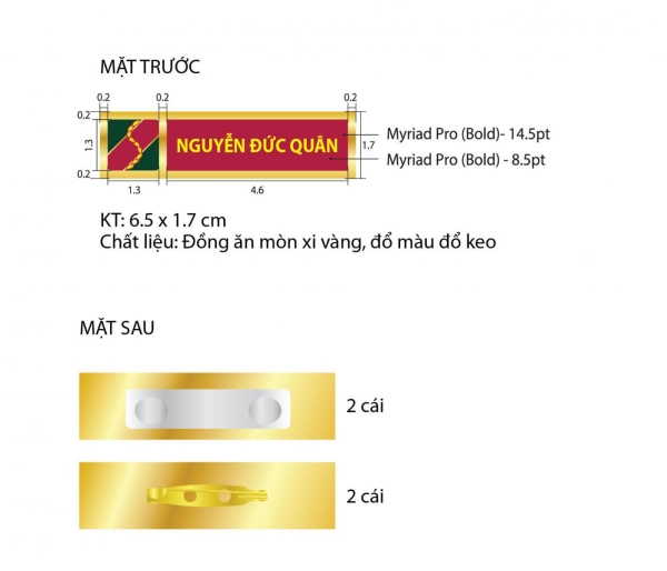 Bảng tên nhân viên