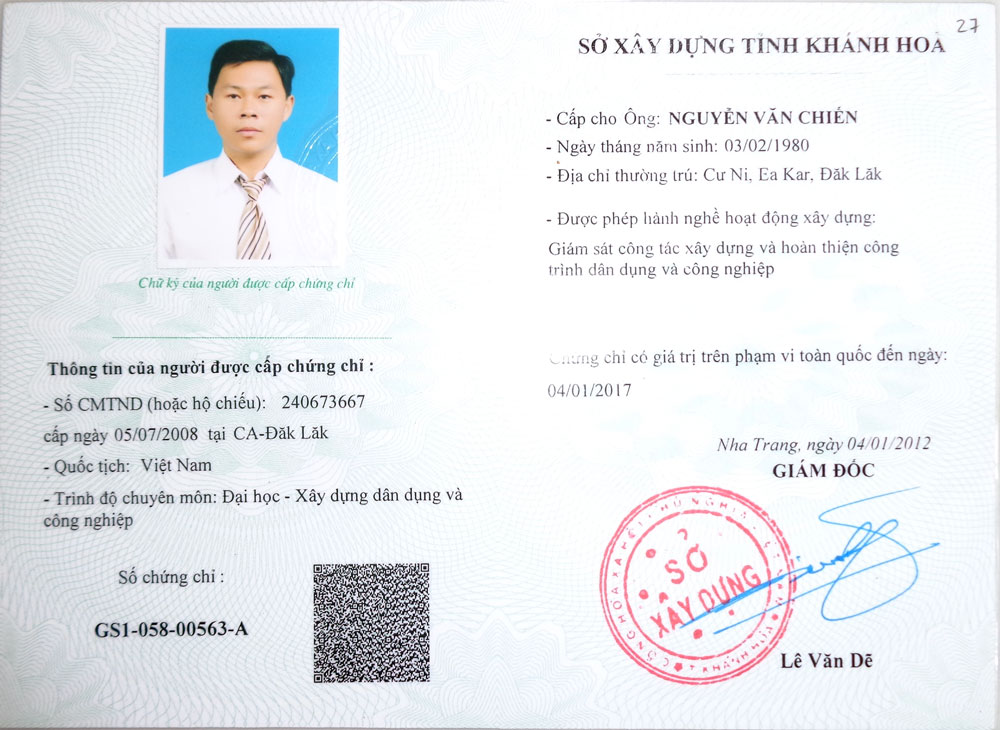 Chứng chỉ