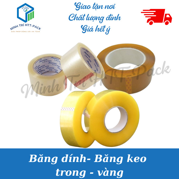 Băng dính trong, vàng