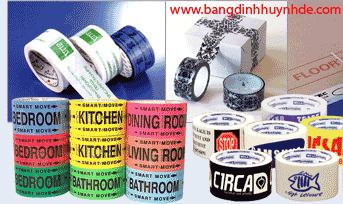 Băng dính in Logo, chữ