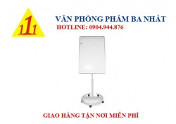 Bảng flipchart chân chữ C có bánh xe