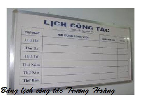 Bảng ghi lịch công tác