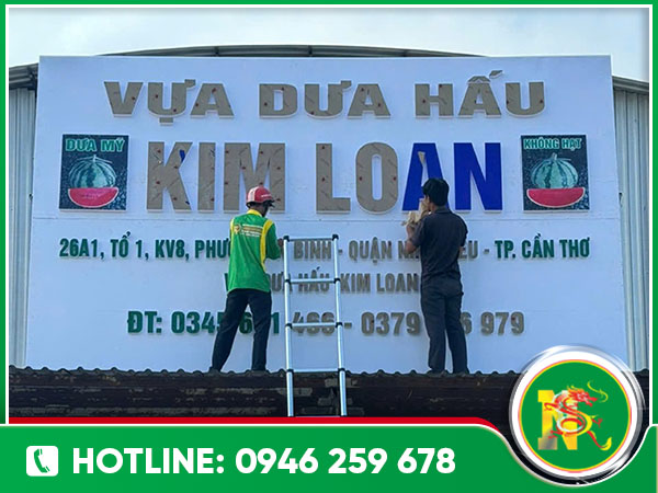 Bảng hiệu Decal chữ nổi Mica