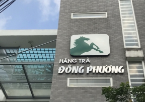 Bảng hiệu chữ nổi inox hàng trà Đông Phương