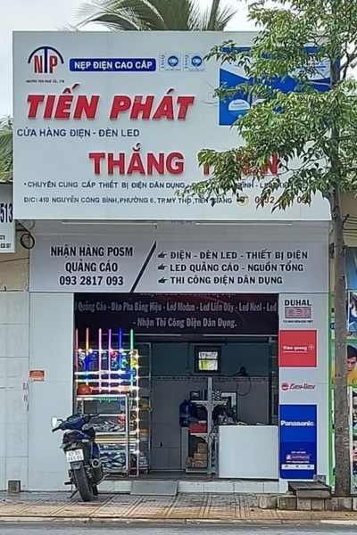 Bảng hiệu quảng cáo cửa hàng điện