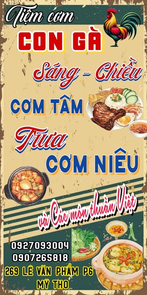 Bảng hiệu quảng cáo tiệm cơm