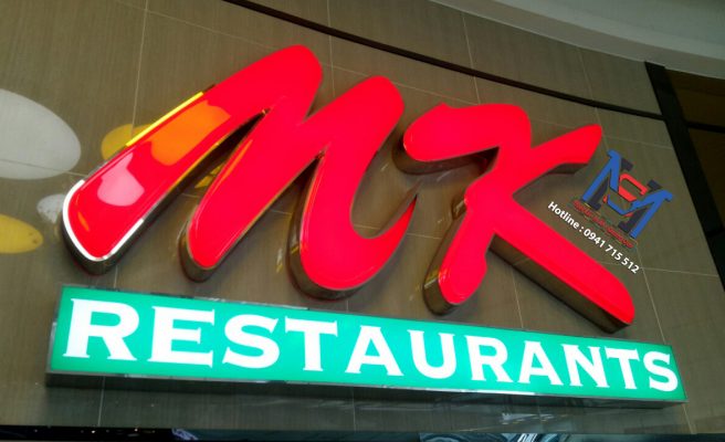Bảng hiệu alu mica nổi