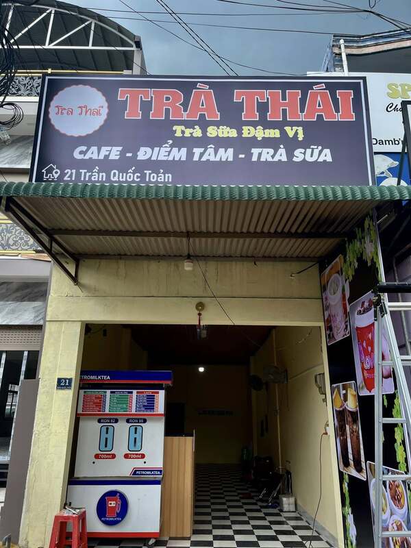 Bảng hiệu quảng cáo quán trà thái