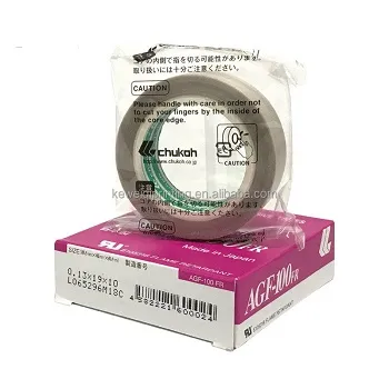 Băng keo chịu nhiệt Chukoh AGF-100FR, 0.13mmx19mm