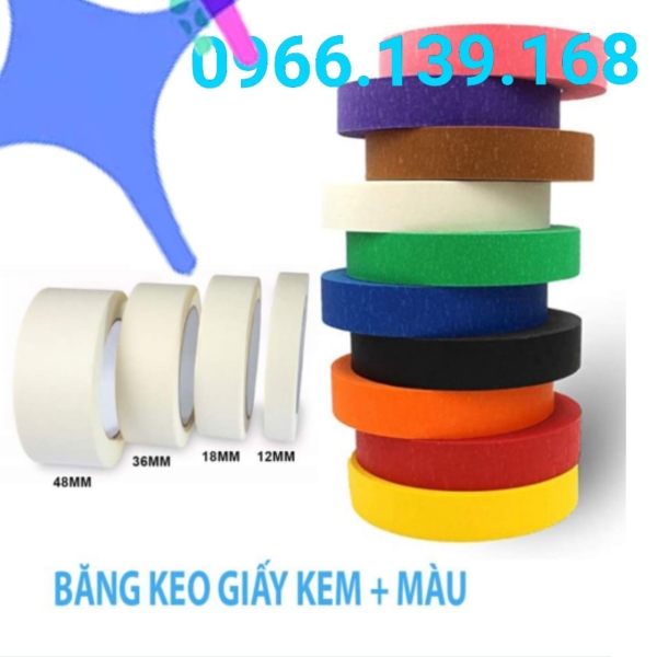 Băng keo giấy kèm màu
