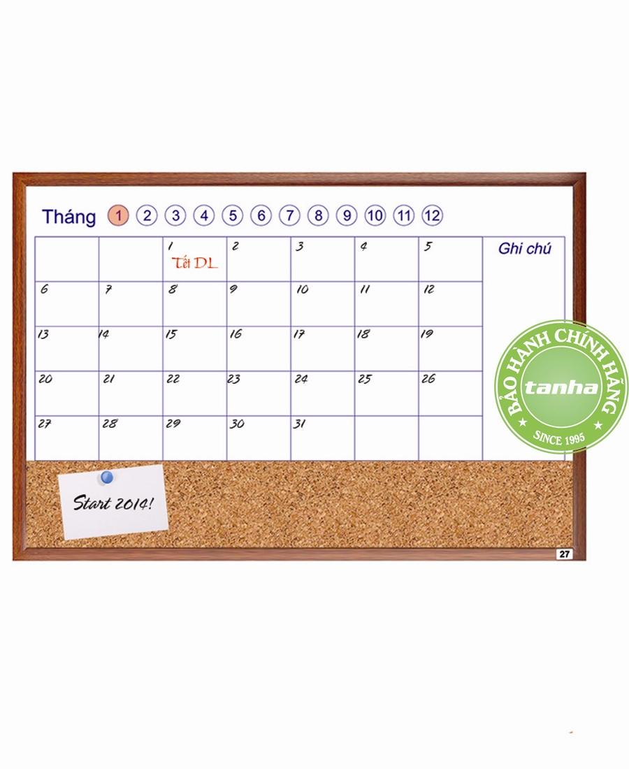 Bảng lịch công tác tháng