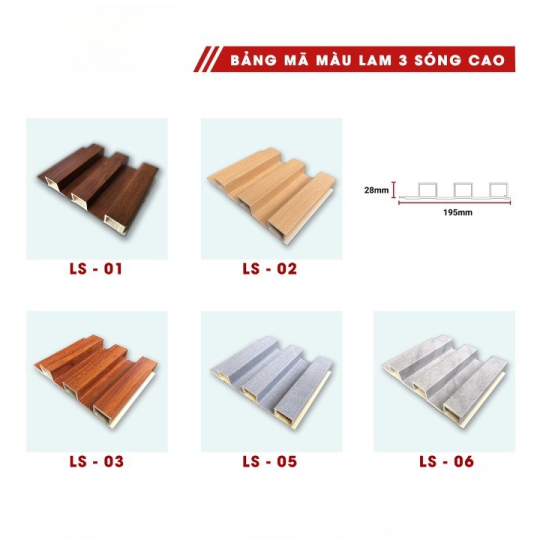 Bảng mã màu lam 3 sóng cao