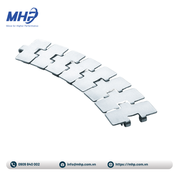 Băng tải xích inox chạy cong