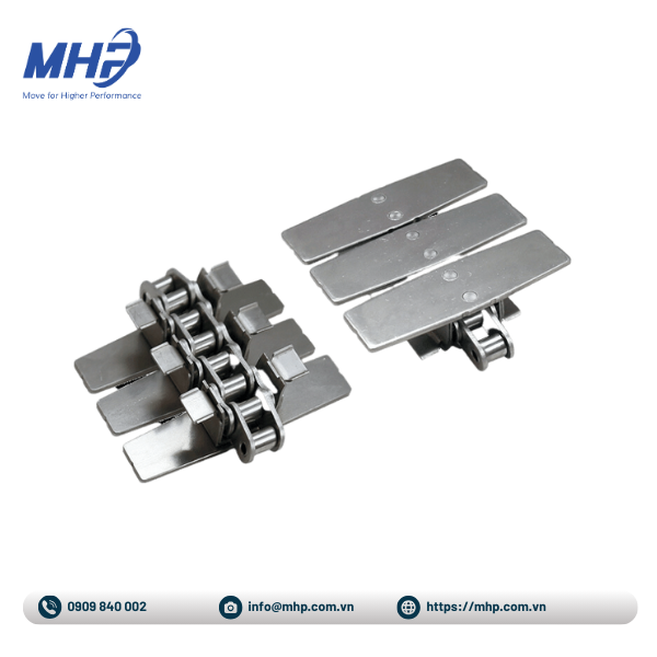 Băng tải xích gắn xích truyền động