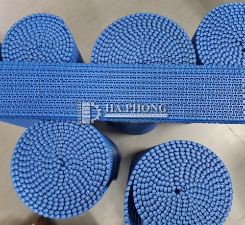 Băng tải nhựa Hongs Belt HS 1500B mặt hở bước 12.7mm
