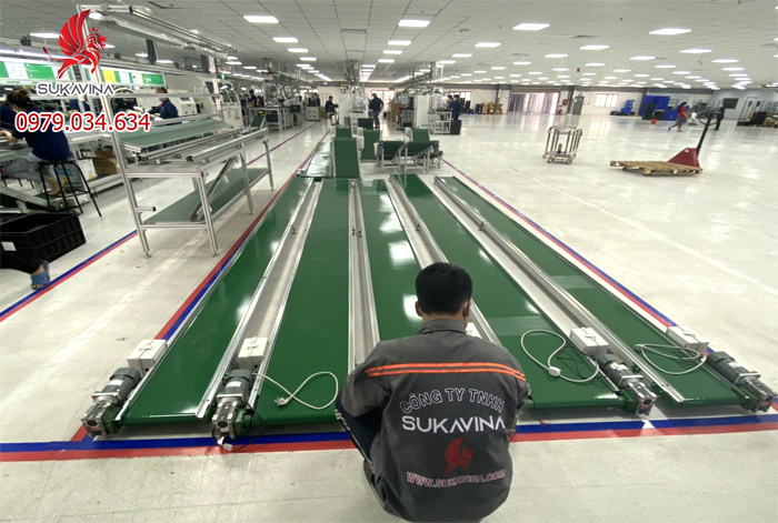 Băng tải PVC - ngành điện tử