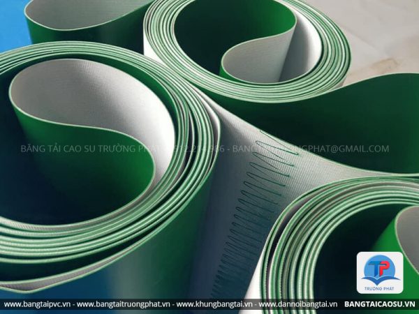 Băng tải PVC xanh