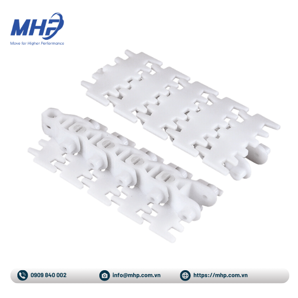Băng tải xích nhựa xương cá