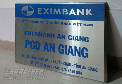 Bảng tên inox