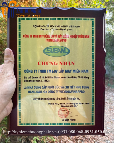 Bảng vinh danh đồng gỗ DG-15
