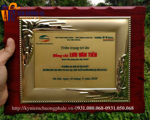 Bảng vinh danh đồng gỗ DG-20