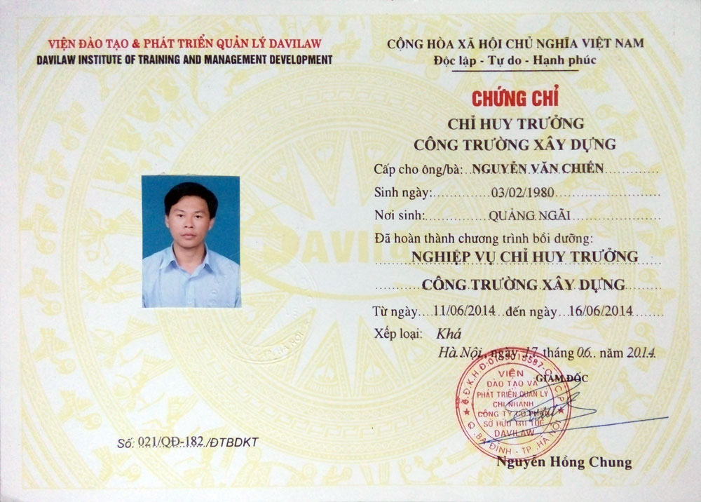 Chứng chỉ