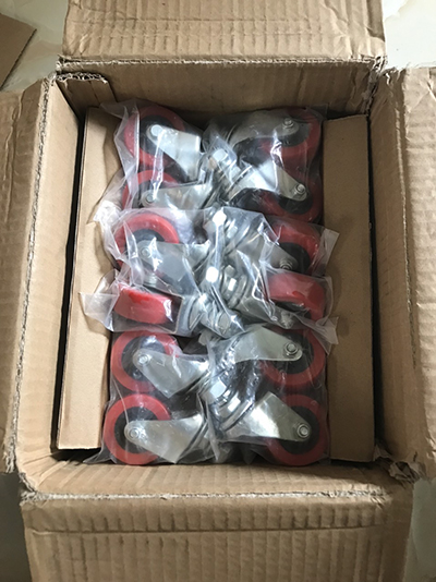 Bánh xe cọc vít phi 100 cóa khóa