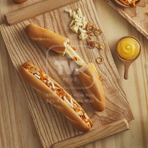 Bánh mì que gà xé phay pho mai tan chảy