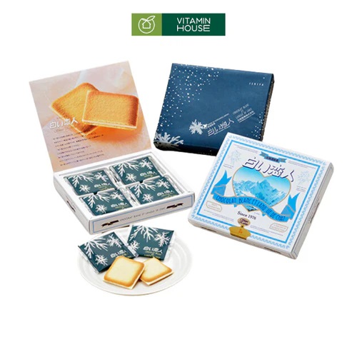 Bánh quy chocolate trắng Shiroi Koibito Nhật Bản