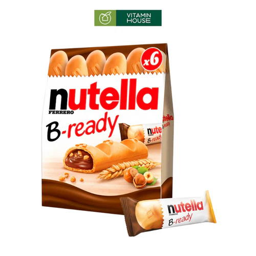 Bánh xốp nhân Chocolate Nutella B-ready ý