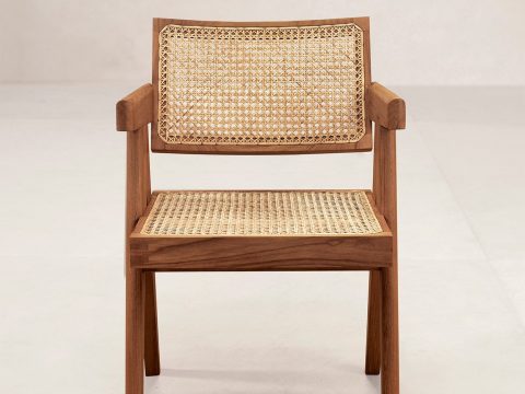 Ghế văn phòng gỗ chân chữ V