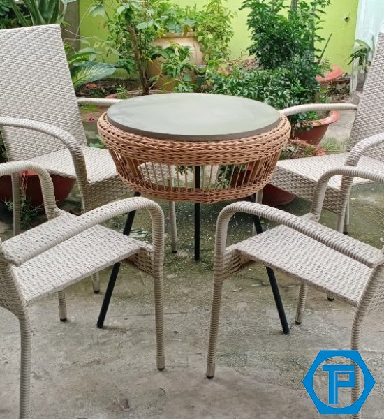 Bàn ghế mây nhựa