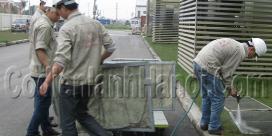 Bảo dưỡng máy điều hòa trung tâm Cty Tabuchi Electric