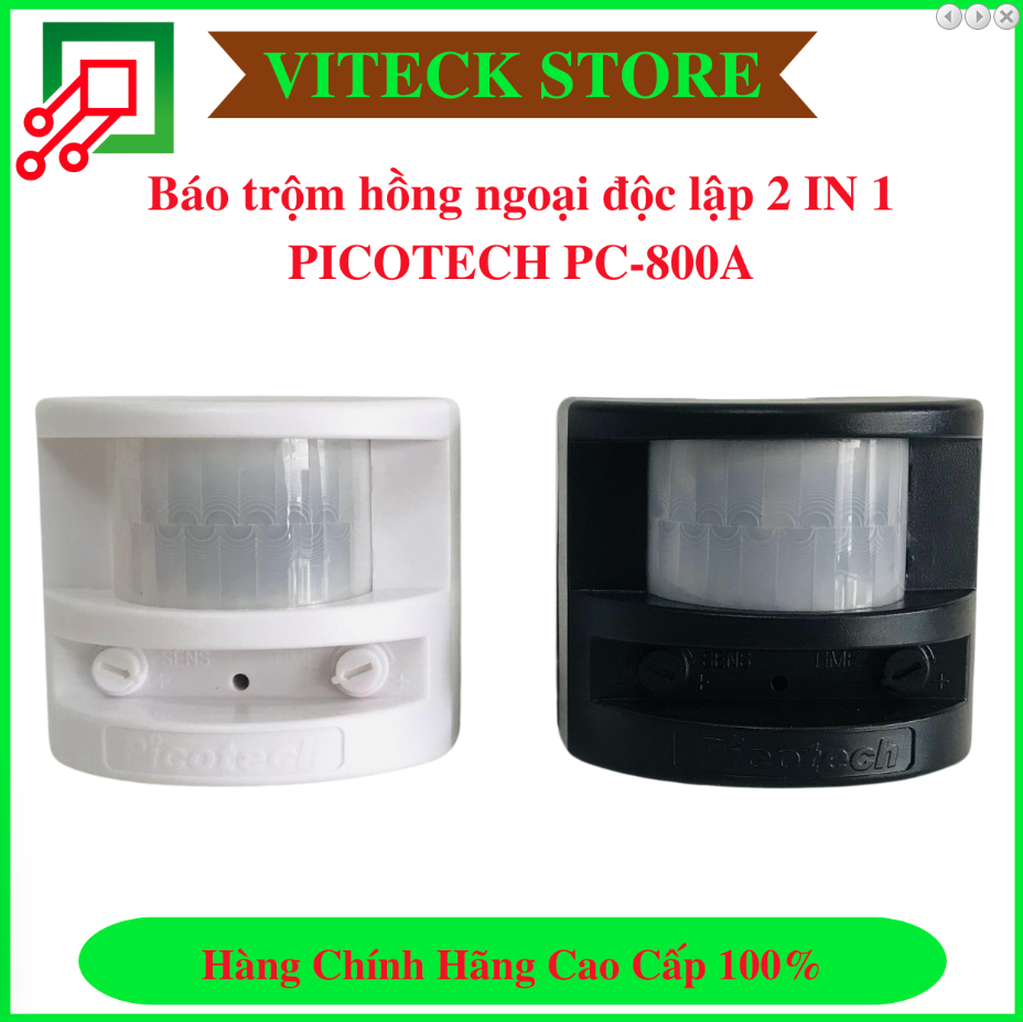 Báo trộm hồng ngoại độc lập 2 IN 1 PICOTECH PC-800A - 6 kiểu chuông