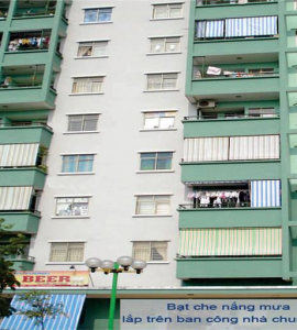 Bạt che nắng mưa chung cư