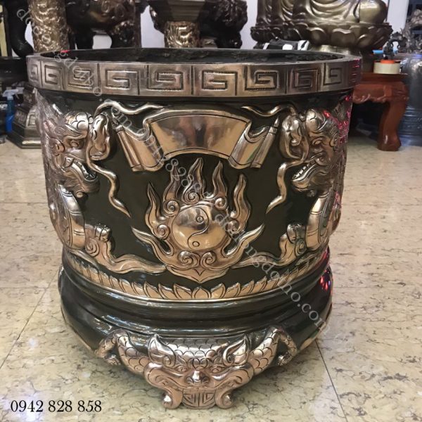 Bát hương đồng đỏ 65cm