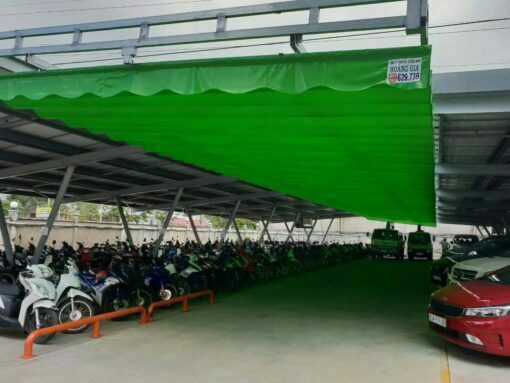 Bạt mái xếp PVC