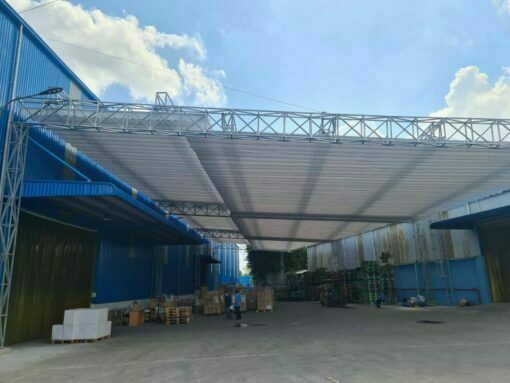 Bạt mái xếp PVC