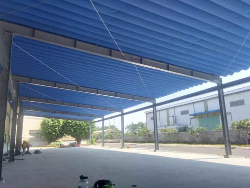 Bạt mái xếp PVC