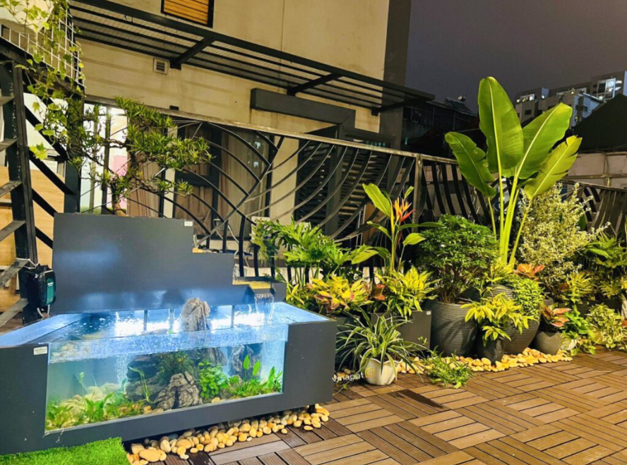 Bể cá Composite kính cong